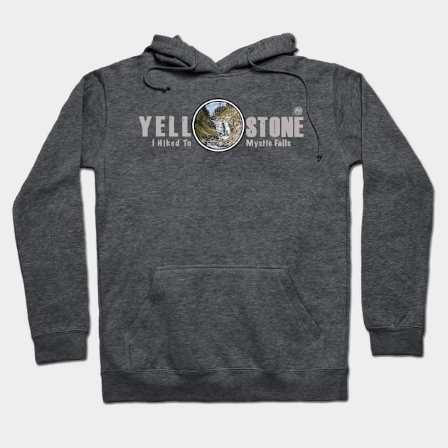 I Hiked to Mystic Falls, Yellowstone National Park - dark Hoodie by Smyrna Buffalo